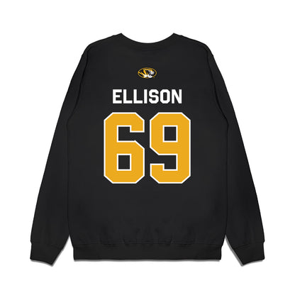 Missouri - NCAA Football : Braylon Ellison - Memorial Stadium 100 Year Anniversary Premium Crewneck Sweatshirt-1
