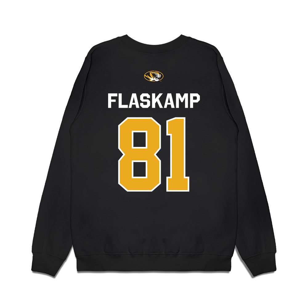 Missouri - NCAA Football : Noah Flaskamp - Memorial Stadium 100 Year Anniversary Premium Crewneck Sweatshirt-1