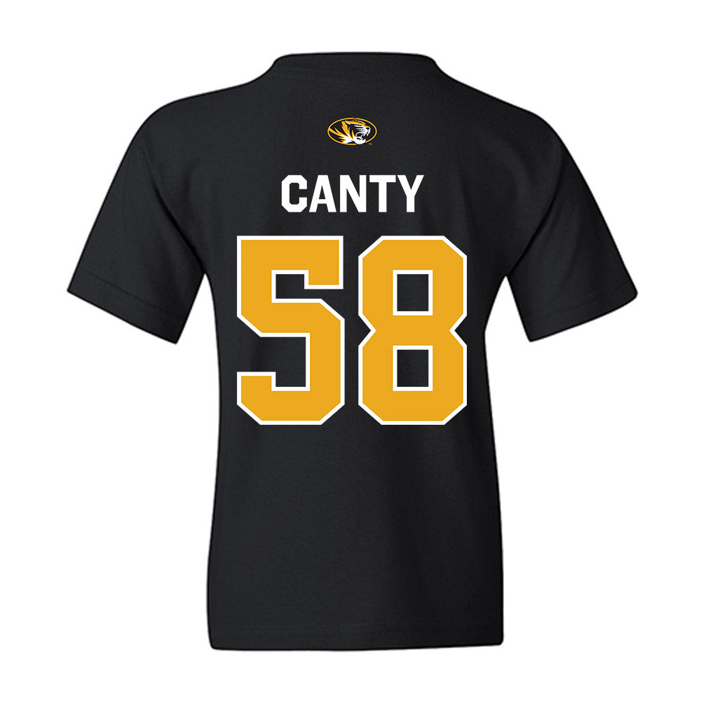 Missouri - NCAA Football : Khalief Canty - Memorial Stadium 100 Year Anniversary Youth T-Shirt-1