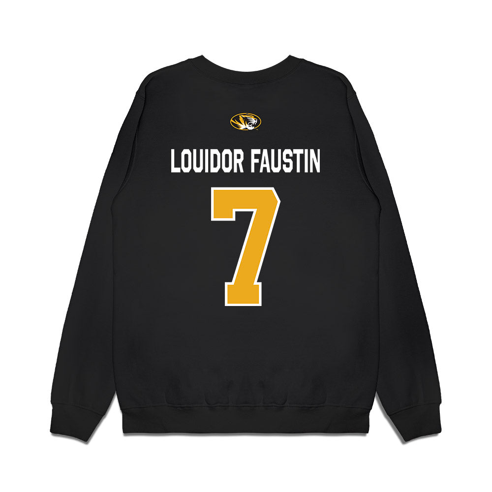 Missouri - NCAA Football : Kensley Louidor Faustin - Memorial Stadium 100 Year Anniversary Premium Crewneck Sweatshirt-1