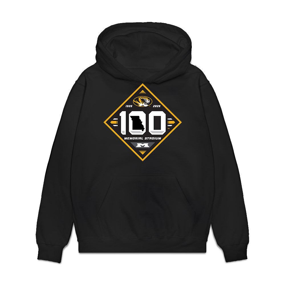 Missouri - NCAA Football : Brett Brown - Memorial Stadium 100 Year Anniversary Premium Hooded Sweatshirt-0