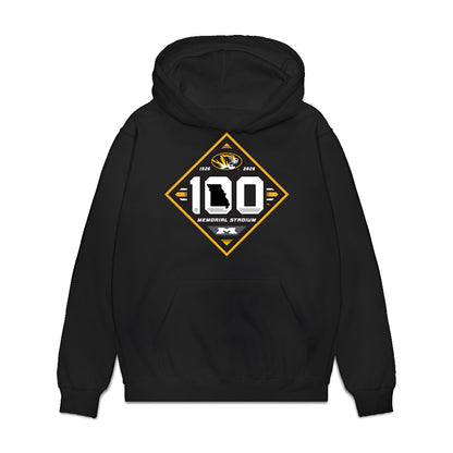 Missouri - NCAA Football : Karsten Fiene - Memorial Stadium 100 Year Anniversary Premium Hooded Sweatshirt-0