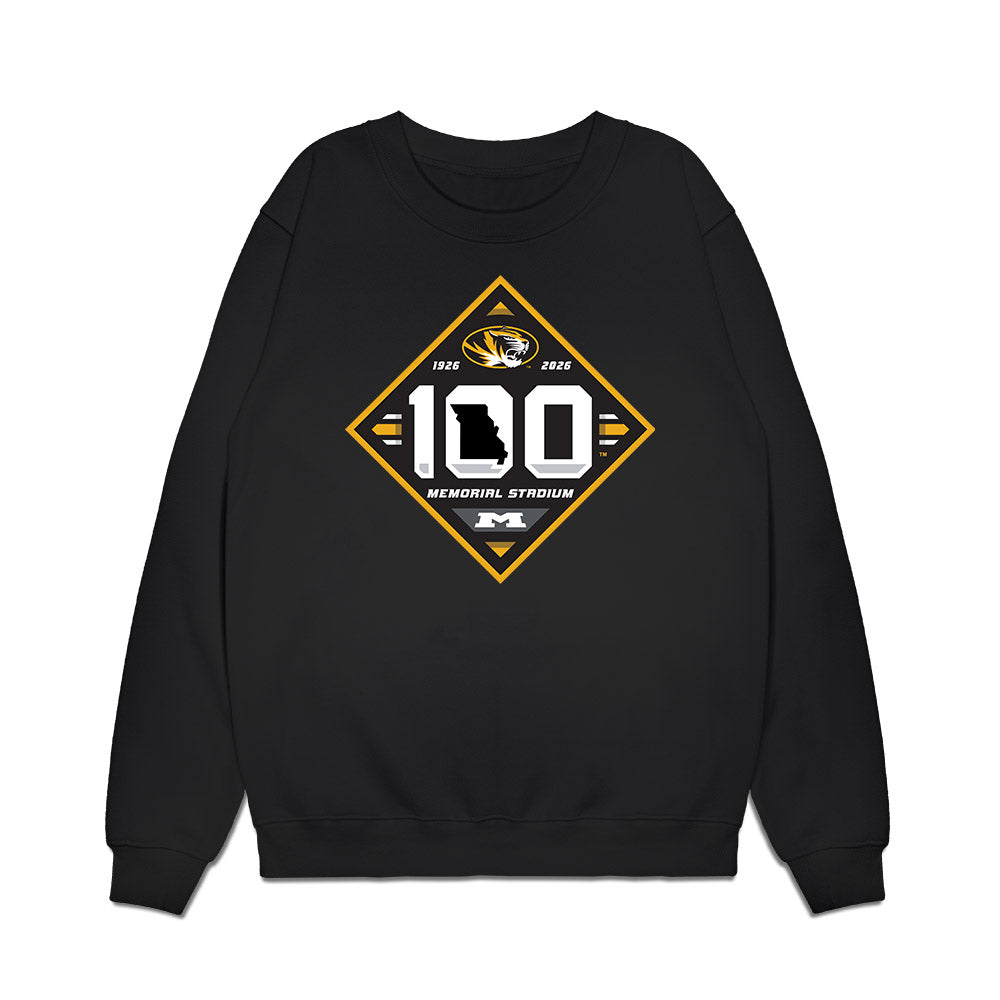 Missouri - NCAA Football : Jalen Marshall - Memorial Stadium 100 Year Anniversary Premium Crewneck Sweatshirt-0