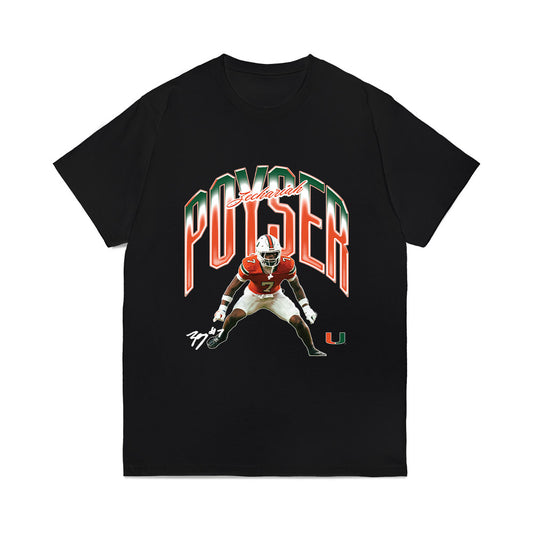 Miami - NCAA Football : Zechariah Poyser - Collage Comfort Colors T-Shirt-0