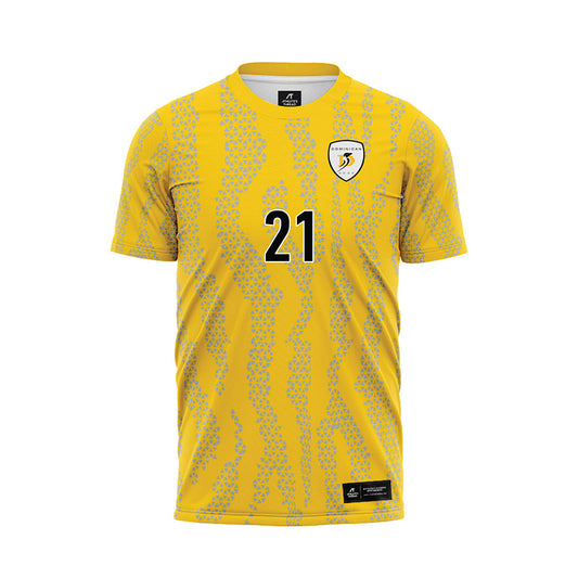 DUC - NCAA Men's Soccer : Johan Granados ortega - Yellow Soccer Jersey-0