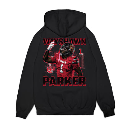 Utah - NCAA Football : Wayshawn Parker - Collage Premium Hooded Sweatshirt-1