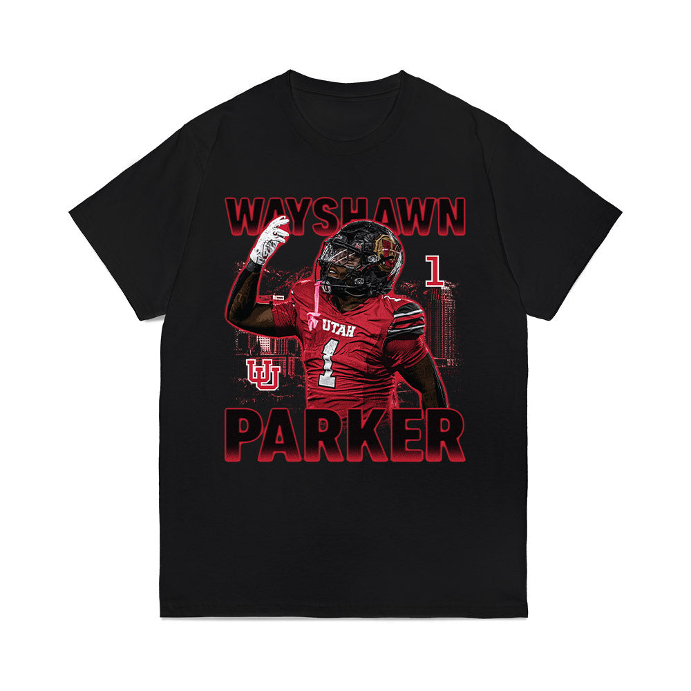 Utah - NCAA Football : Wayshawn Parker - Collage Comfort Colors T-Shirt-0