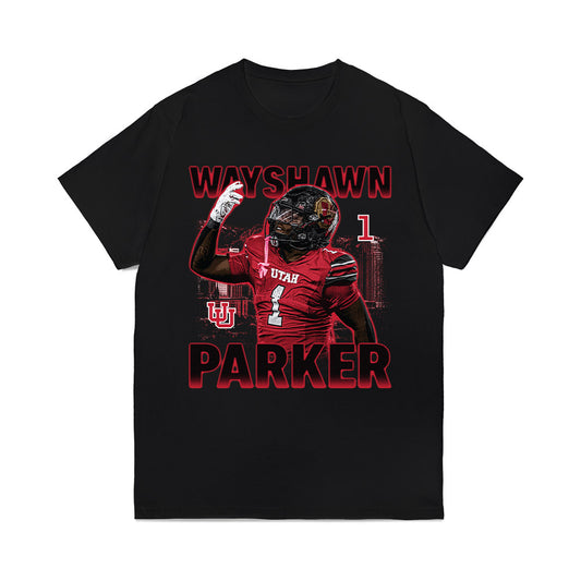 Utah - NCAA Football : Wayshawn Parker - Collage Comfort Colors T-Shirt-0