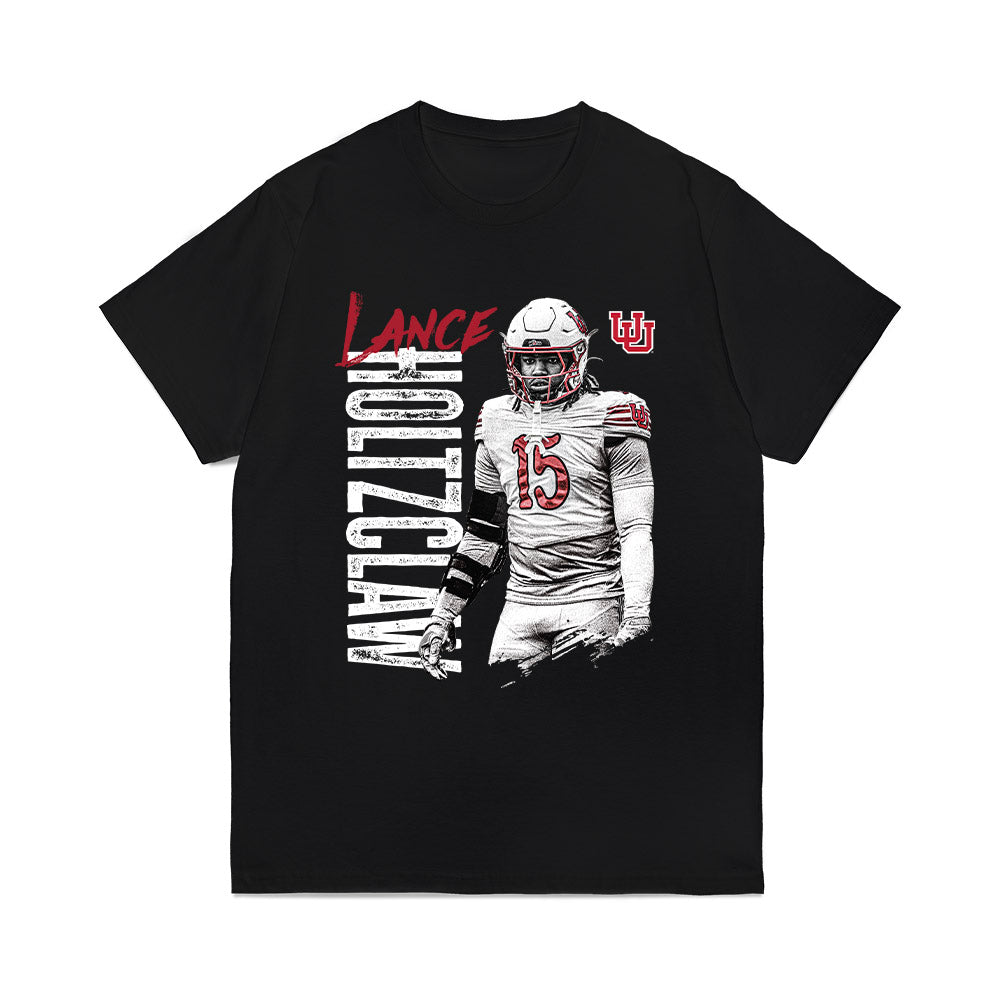 Utah - NCAA Football : Lance Holtzclaw - Collage Comfort Colors T-Shirt-0