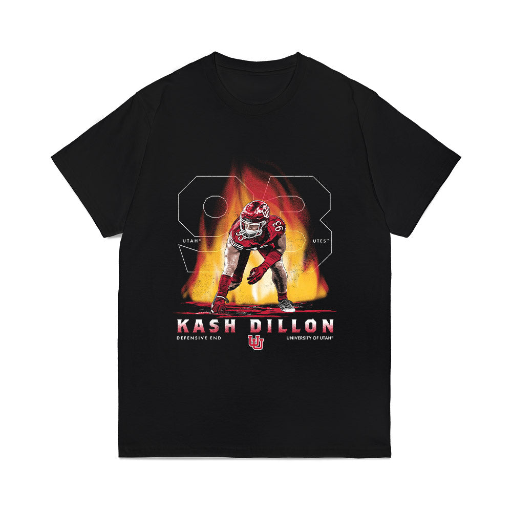 Utah - NCAA Football : Kash Dillon - Collage Comfort Colors T-Shirt-0