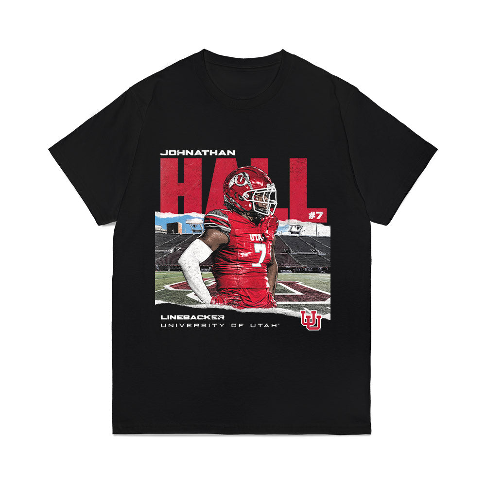 Utah - NCAA Football : Johnathan Hall - Collage Comfort Colors T-Shirt-0