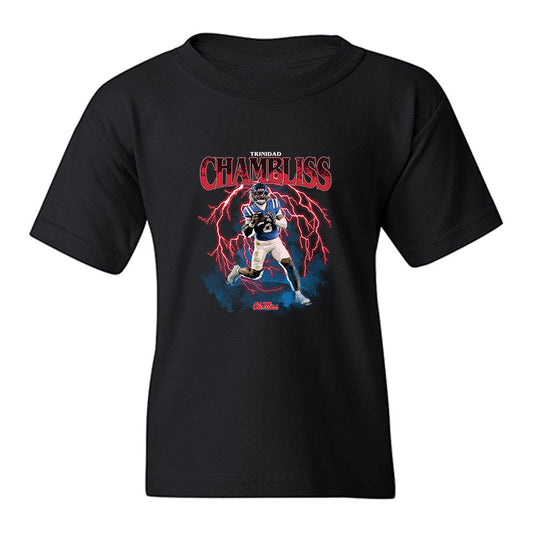Ole Miss - NCAA Football : Trinidad Chambliss - Collage Youth T-Shirt-0