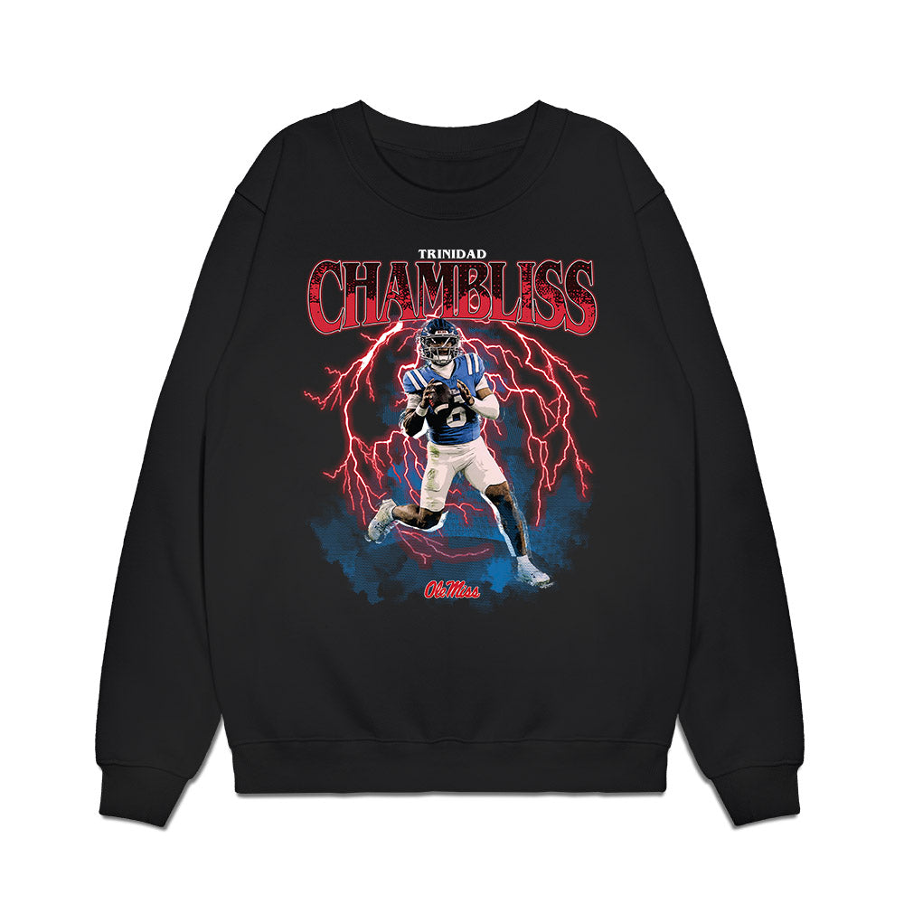 Ole Miss - NCAA Football : Trinidad Chambliss - Collage Premium Crewneck Sweatshirt-0