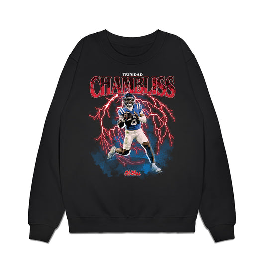 Ole Miss - NCAA Football : Trinidad Chambliss - Collage Premium Crewneck Sweatshirt-0