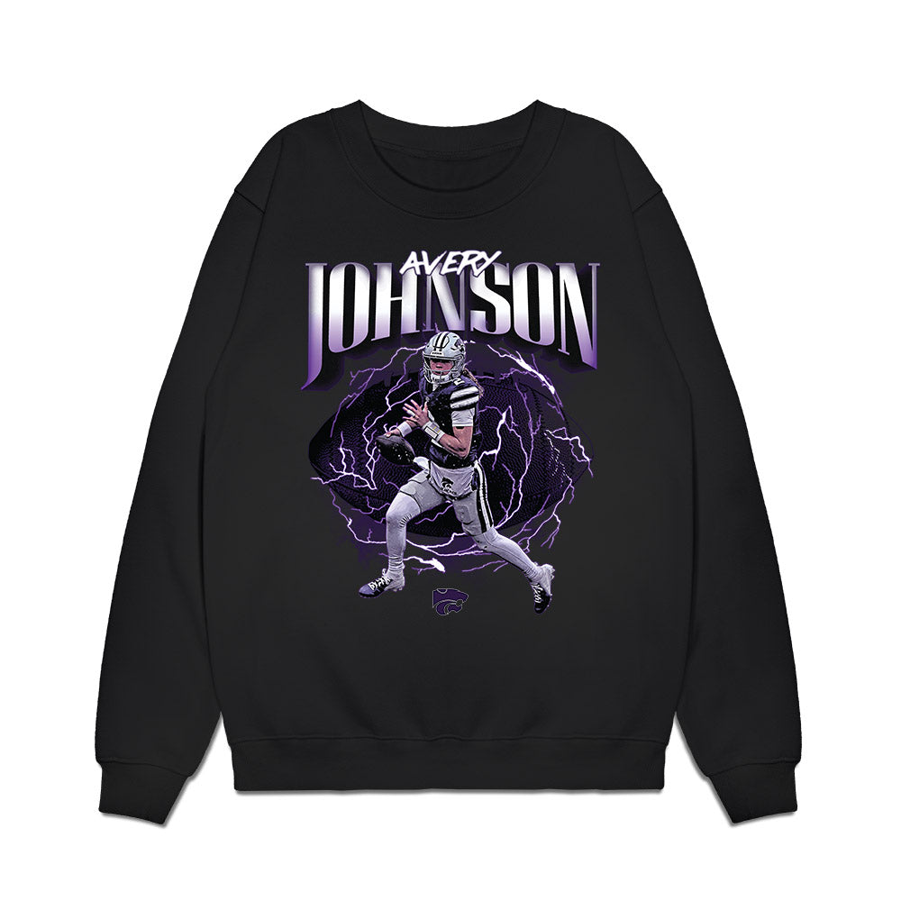 Kansas State - NCAA Football : Avery Johnson - Collage Premium Crewneck Sweatshirt-0