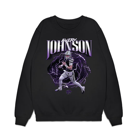 Kansas State - NCAA Football : Avery Johnson - Collage Premium Crewneck Sweatshirt-0
