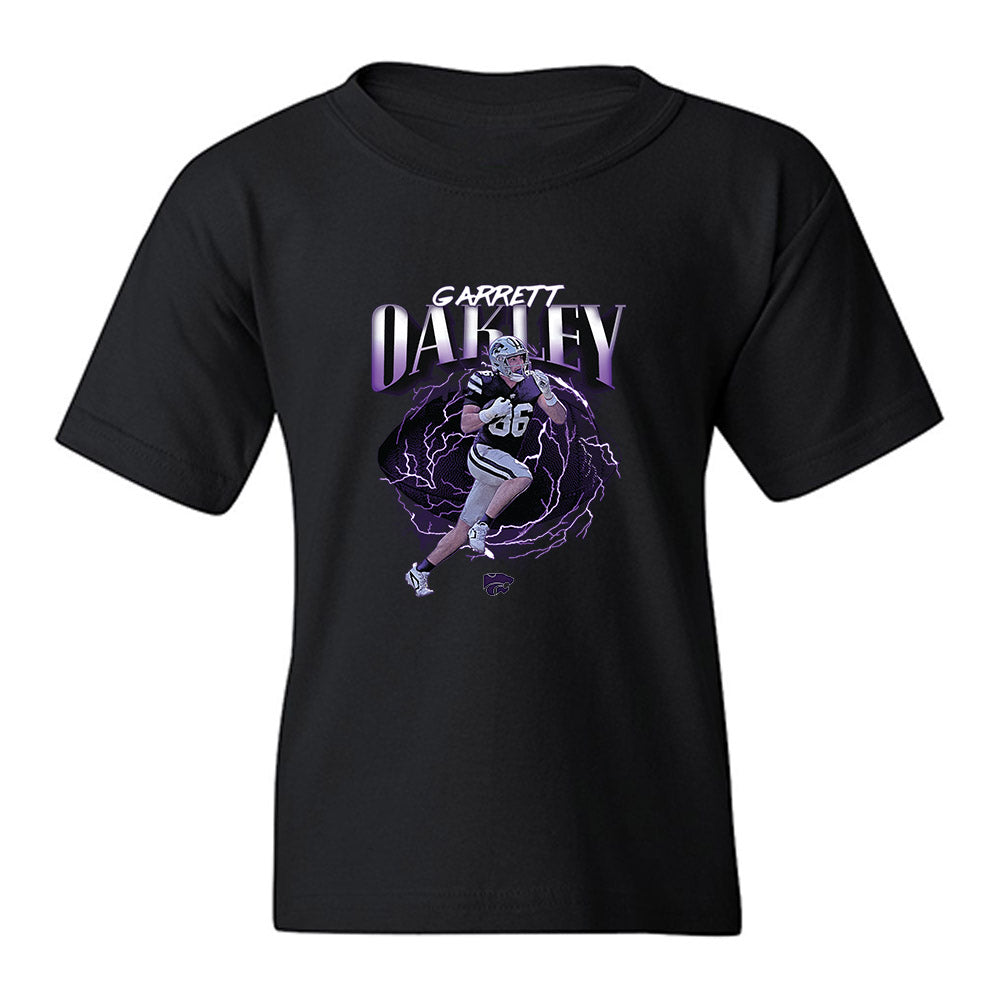 Kansas State - NCAA Football : Garrett Oakley - Collage Youth T-Shirt-0