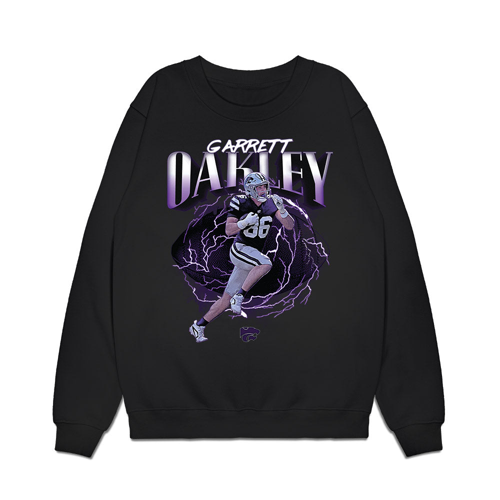 Kansas State - NCAA Football : Garrett Oakley - Collage Premium Crewneck Sweatshirt-0