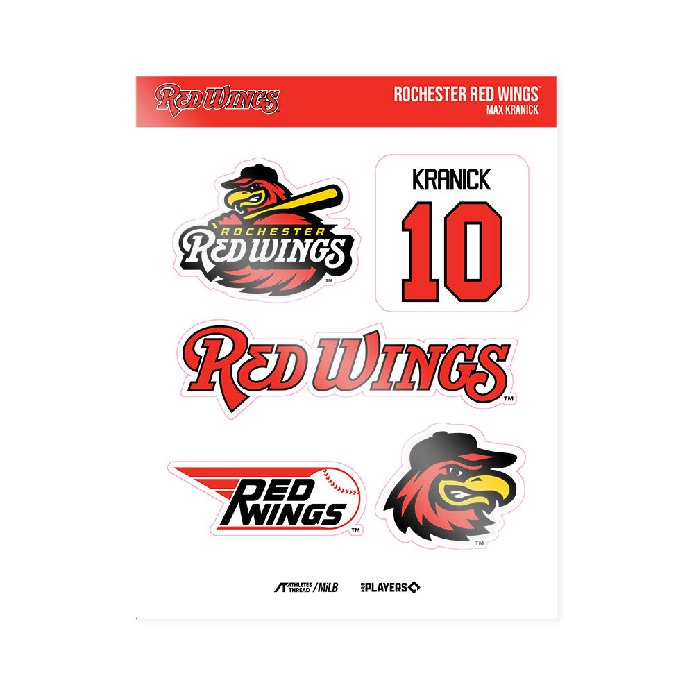 Rochester Red Wings - MILB Baseball : Max Kranick - Sticker Sheet-0