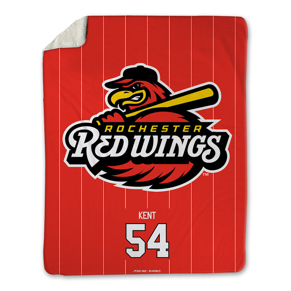 Rochester Red Wings - MILB Baseball : Zak Kent - Blanket-0
