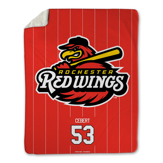 Rochester Red Wings - MILB Baseball : Jack Cebert - Blanket-0