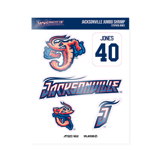 Jax Jumbo Shrimp - MILB Baseball : Stephen Jones - Sticker Sheet-0