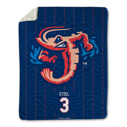 Jax Jumbo Shrimp - MILB Baseball : Matthew Etzel - Blanket-0