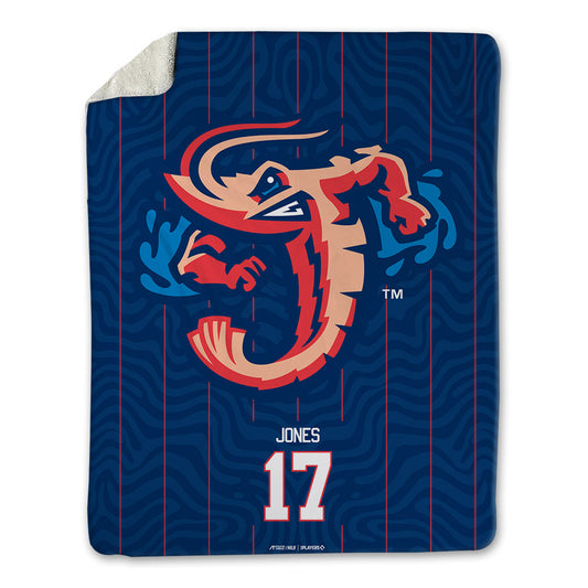 Jax Jumbo Shrimp - MILB Baseball : Brendan Jones - Blanket-0