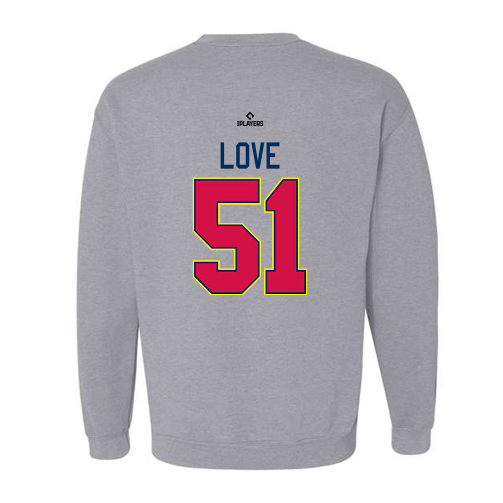 Memphis RedBirds - MILB Baseball : Austin Love - Crewneck Sweatshirt-1