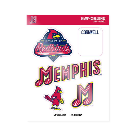 Memphis RedBirds - MILB Baseball : Alex Cornwell - Sticker Sheet-0