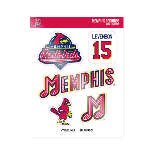 Memphis RedBirds - MILB Baseball : Zach Levenson - Sticker Sheet-0