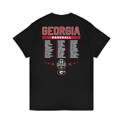 Georgia - NCAA Baseball : Omaha Bound Roster List Comfort Colors T-Shirt-1