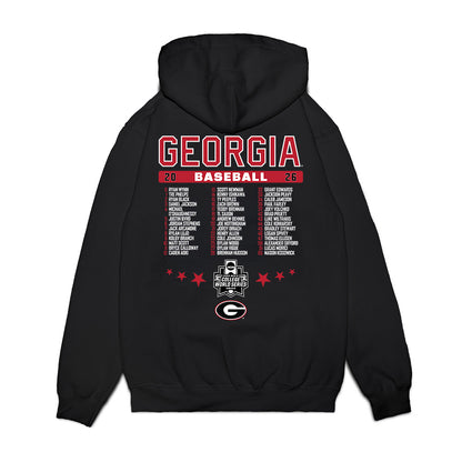 Georgia - NCAA Baseball : Omaha Bound Roster List Premium Hooded Sweatshirt-1