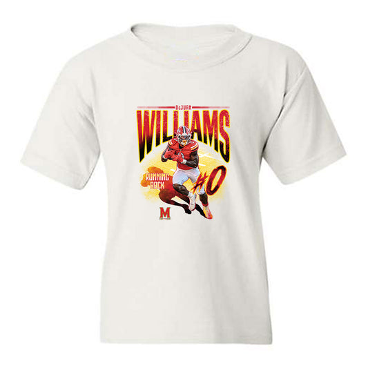 Maryland - NCAA Football : DeJuan Williams - Collage Youth T-Shirt-0