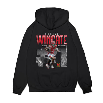 Maryland - NCAA Football : Daniel Wingate - Collage Premium Hooded Sweatshirt-1