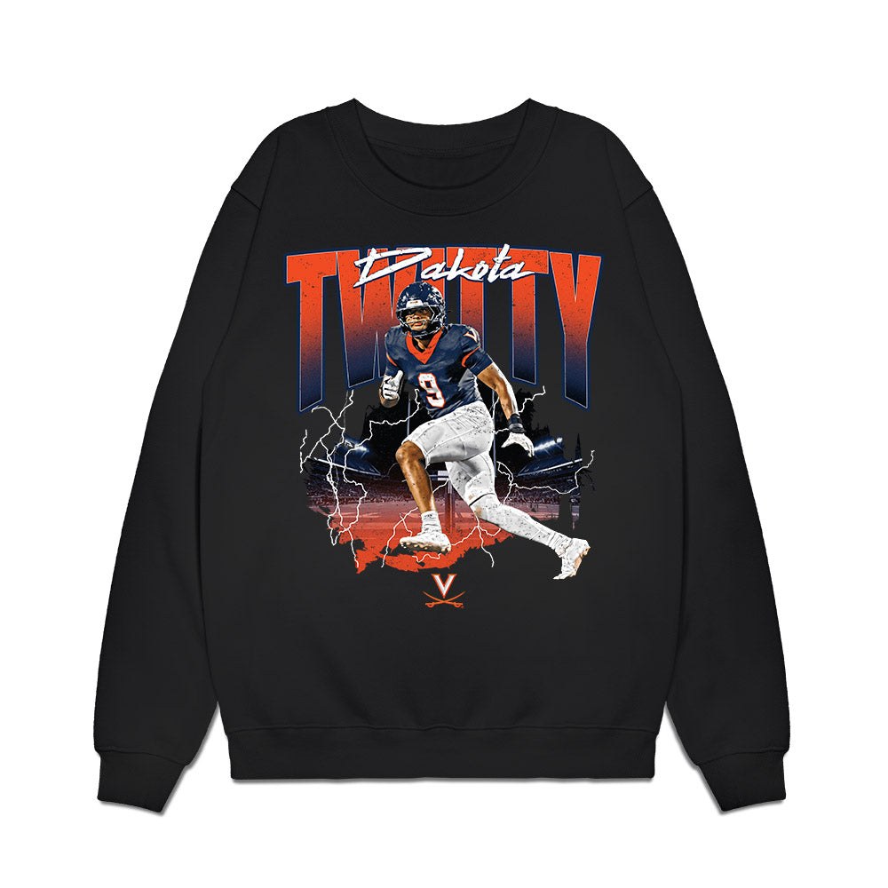 Virginia - NCAA Football : Dakota Twitty - Collage Premium Crewneck Sweatshirt-0
