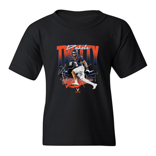Virginia - NCAA Football : Dakota Twitty - Collage Youth T-Shirt-0