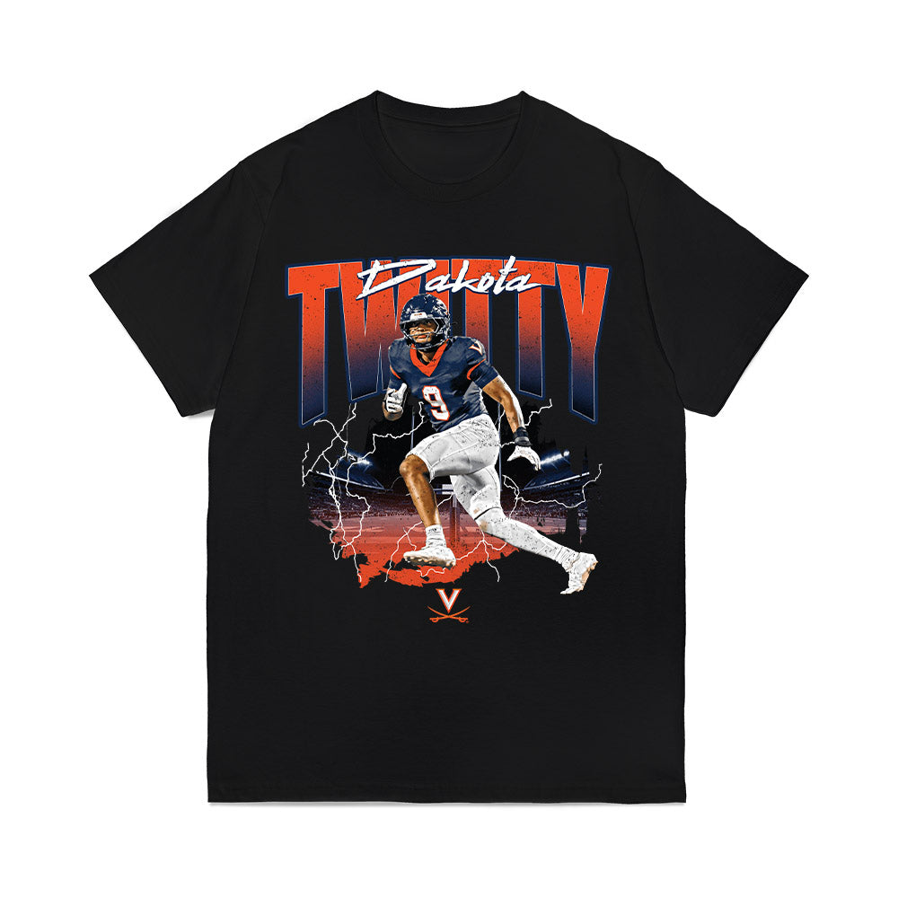 Virginia - NCAA Football : Dakota Twitty - Collage Comfort Colors T-Shirt-0