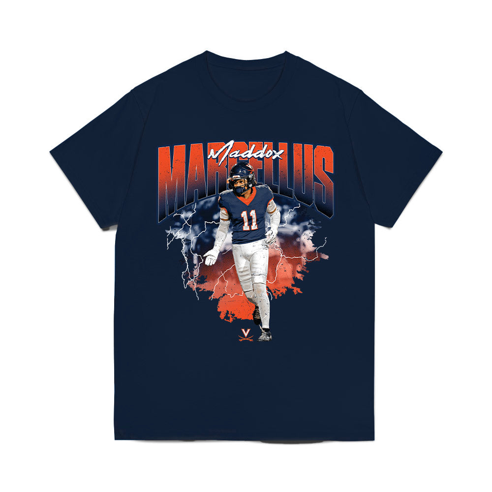 Virginia - NCAA Football : Maddox Marcellus - Collage Comfort Colors T-Shirt-0