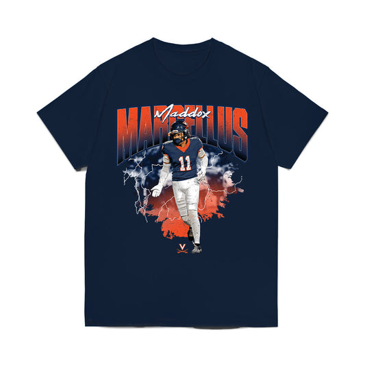 Virginia - NCAA Football : Maddox Marcellus - Collage Comfort Colors T-Shirt-0