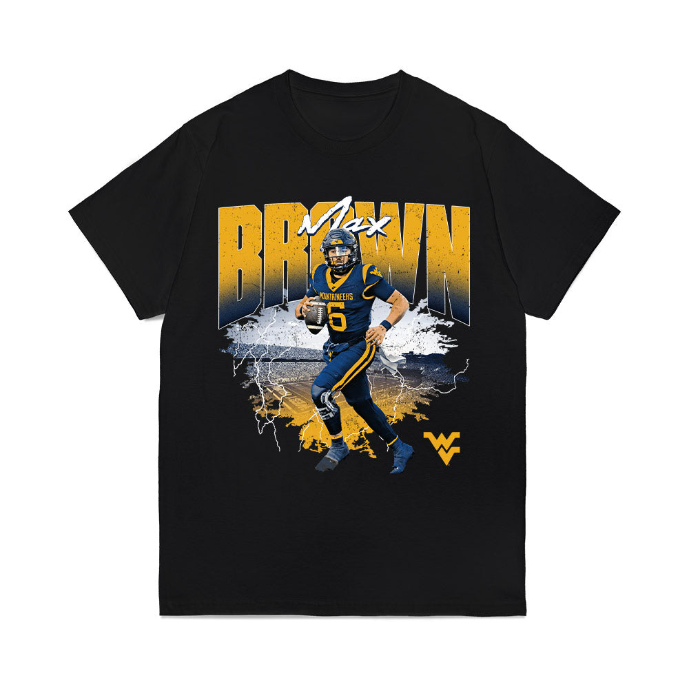 West Virginia - NCAA Football : Max Brown - Collage Comfort Colors T-Shirt-0