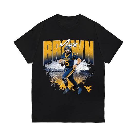 West Virginia - NCAA Football : Max Brown - Collage Comfort Colors T-Shirt-0