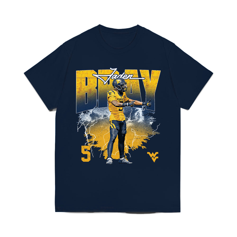 West Virginia - NCAA Football : Jaden Bray - Collage Comfort Colors T-Shirt-0