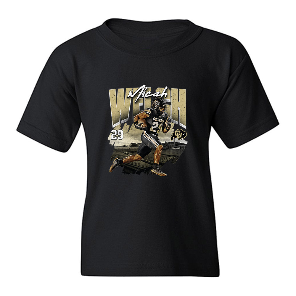 Colorado - NCAA Football : Micah Welch - Collage Youth T-Shirt-0