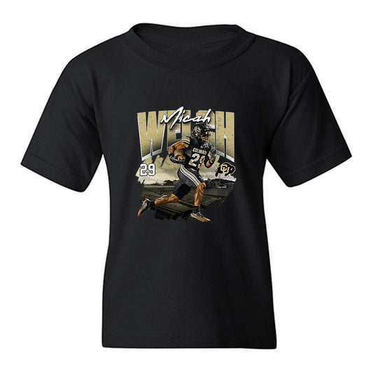 Colorado - NCAA Football : Micah Welch - Collage Youth T-Shirt-0