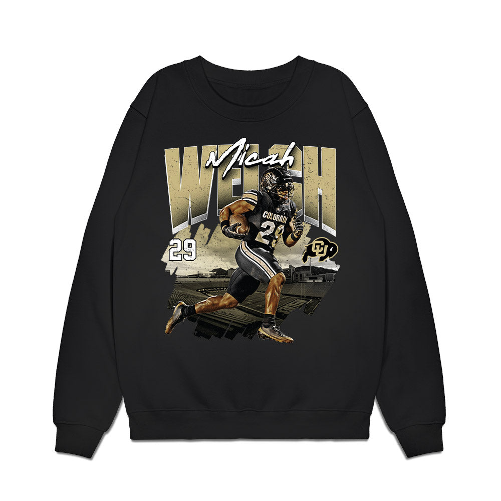 Colorado - NCAA Football : Micah Welch - Collage Premium Crewneck Sweatshirt-0