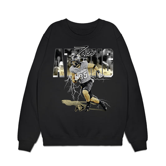 Colorado - NCAA Football : Zach Atkins - Collage Premium Crewneck Sweatshirt-0