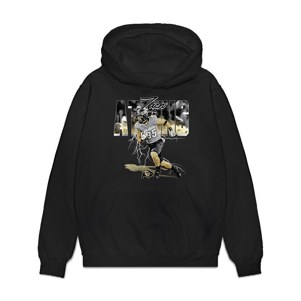 Colorado - NCAA Football : Zach Atkins - Collage Premium Hooded Sweatshirt-0