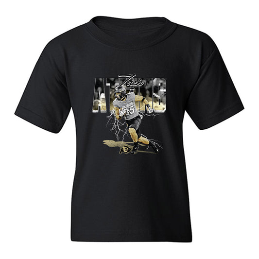 Colorado - NCAA Football : Zach Atkins - Collage Youth T-Shirt-0