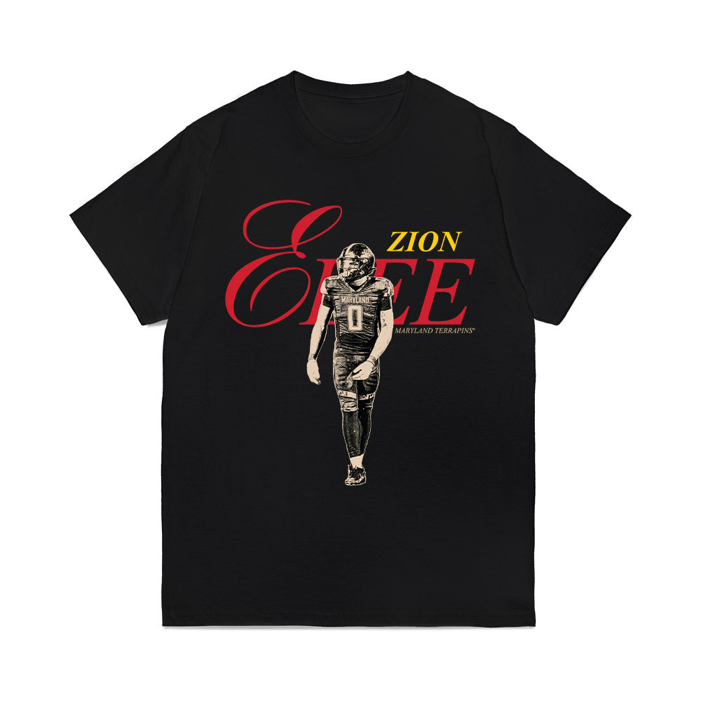 Maryland - NCAA Football : Zion Elee - Legacy Comfort Colors T-Shirt-0